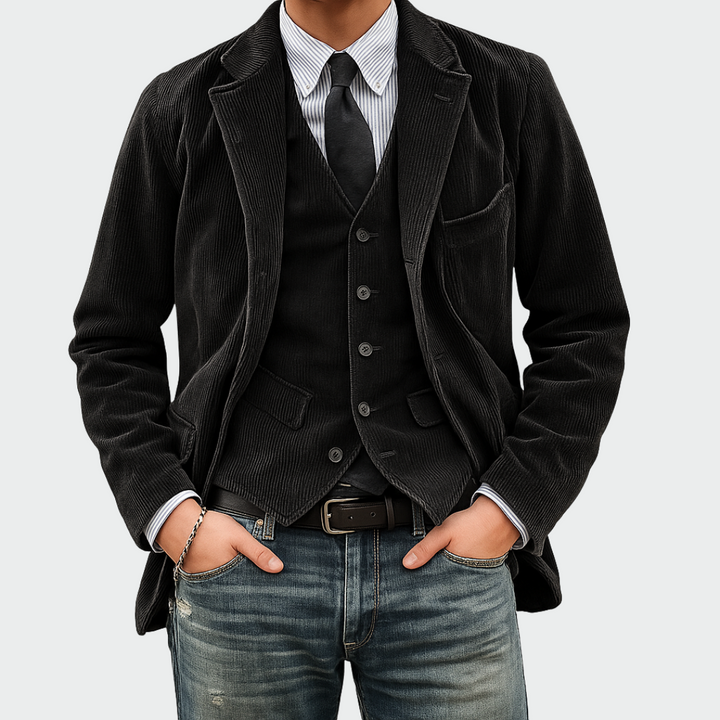 Tommy Elegant 2-Piece Blazer & Vest Set