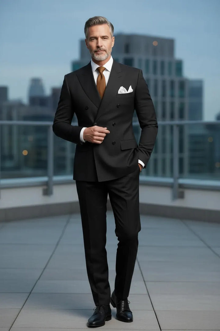 Morden Double-Breasted Suit