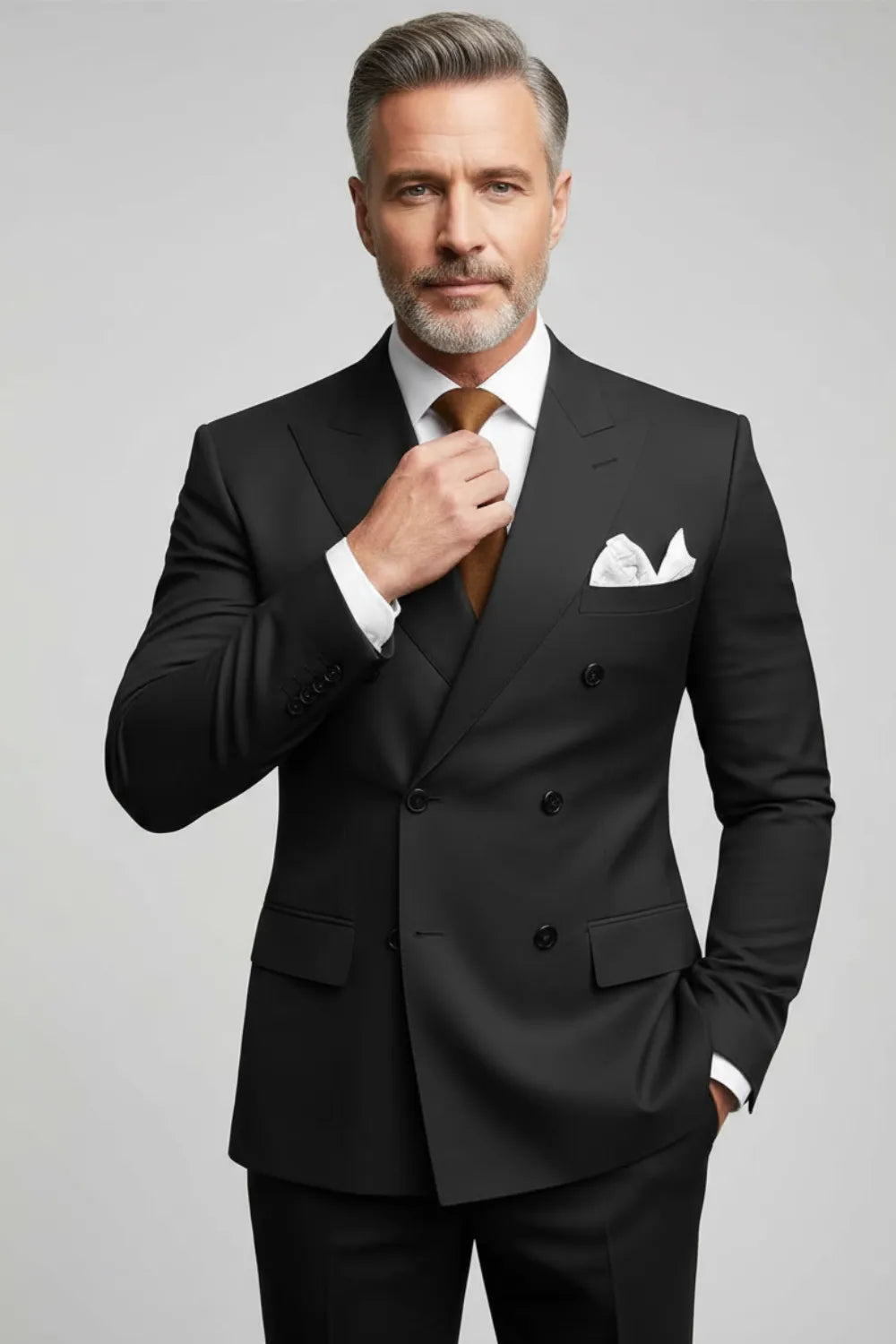 Morden Double-Breasted Suit