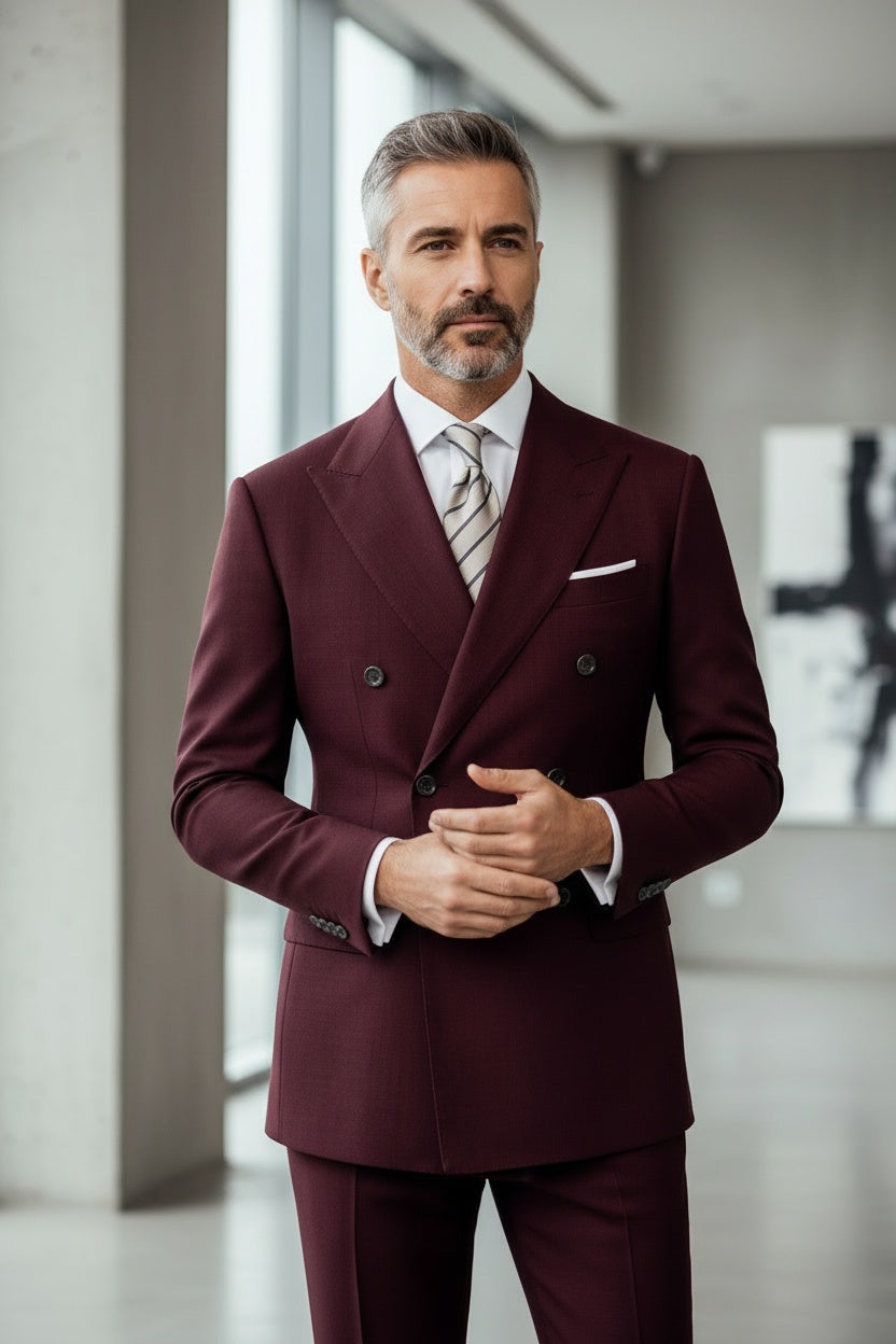 Morden Double-Breasted Suit