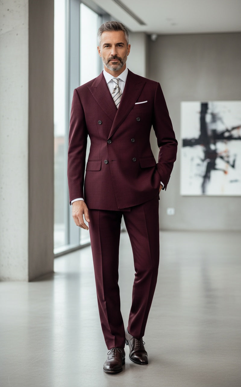 Morden Double-Breasted Suit