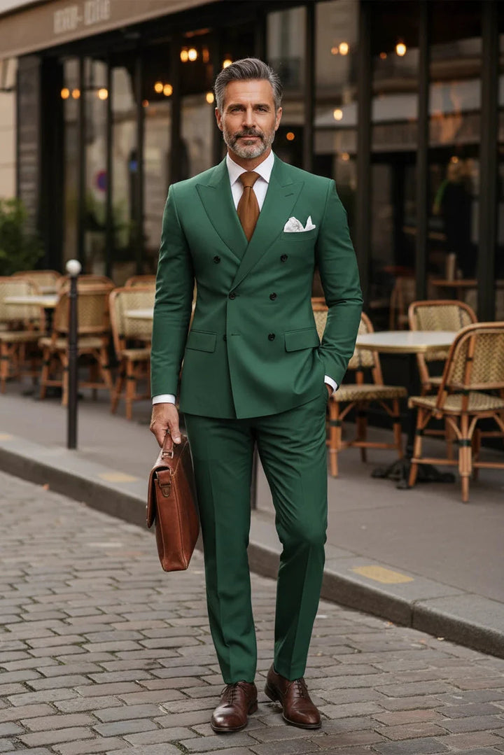 Morden Double-Breasted Suit