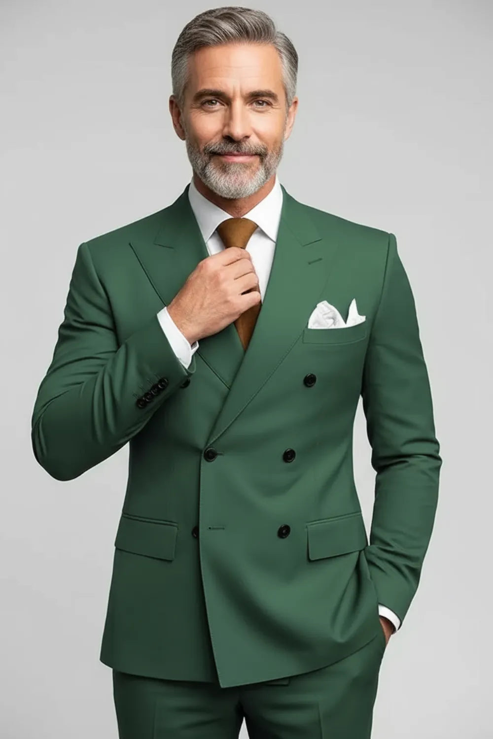 Morden Double-Breasted Suit