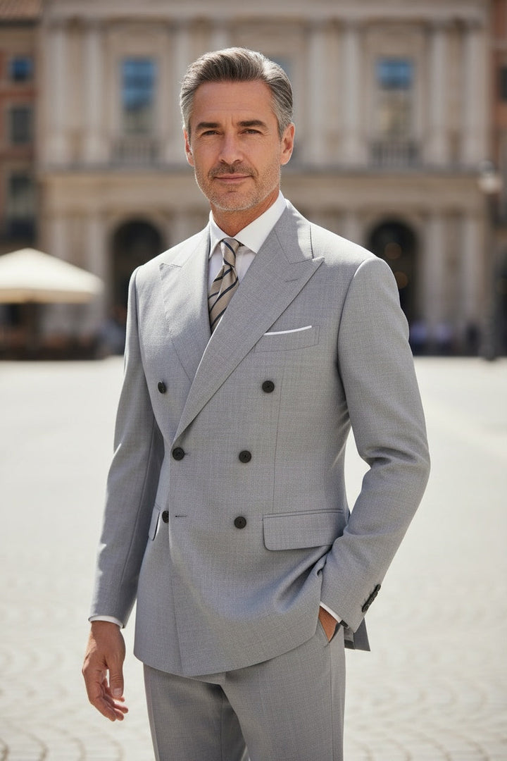 Morden Double-Breasted Suit
