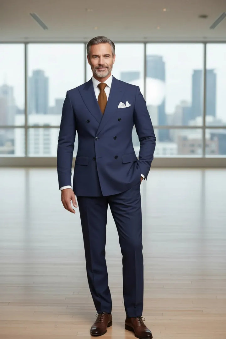 Morden Double-Breasted Suit