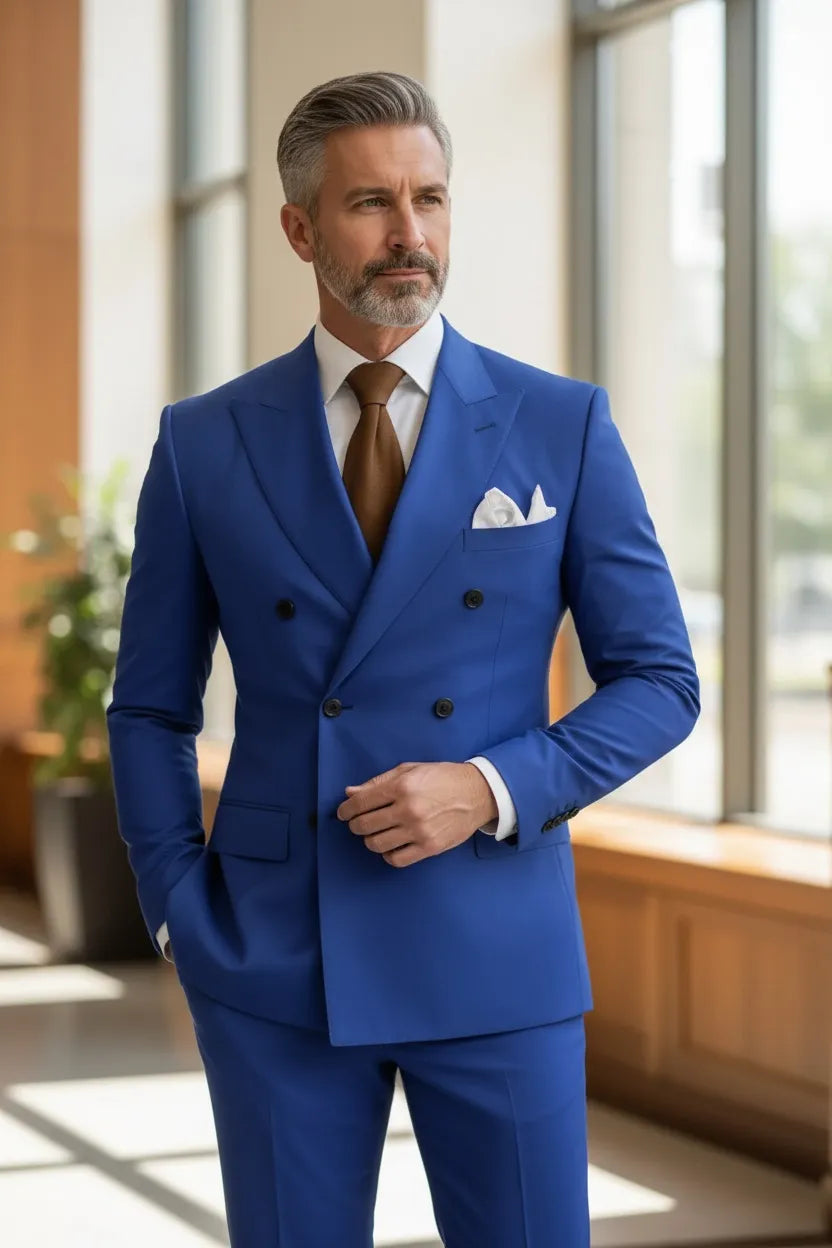 Morden Double-Breasted Suit