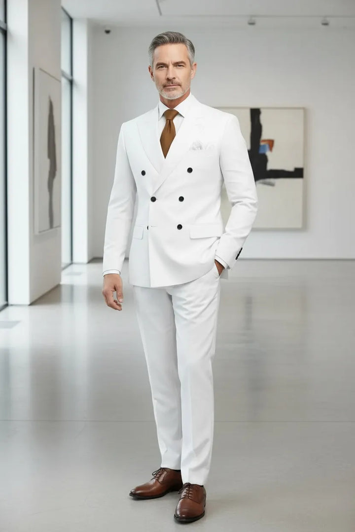 Morden Double-Breasted Suit